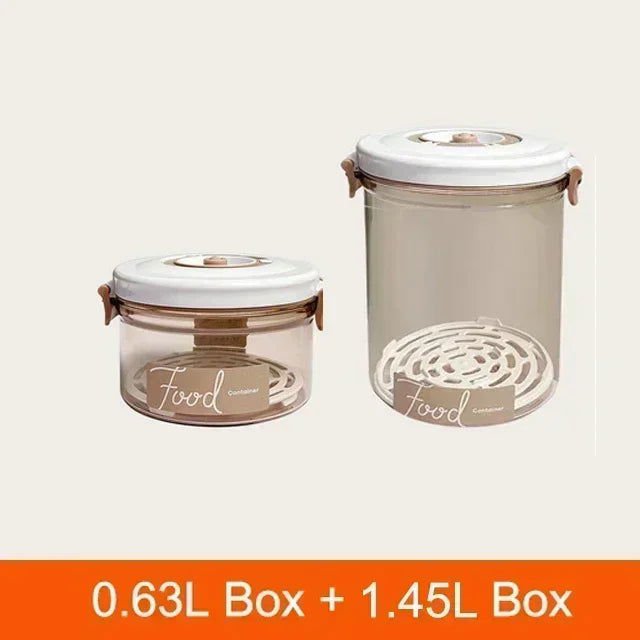 LovelyRLovely 0.63L 1.45L No Pump LovelyRLovely Large Capacity Food Vacuum Storage Box with Vacuum Pump