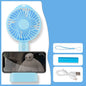 LovelyRLovely 0 Blue / 2500 mAh / 2 style LovelyRLovely USB Charging Handheld Mini Fan