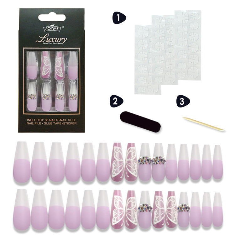 LovelyRLovely 0 LovelyRLovely Drill Long Ladder Press-on Nails