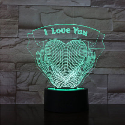 LovelyRLovely 0 LovelyRLovely Gift Hands Holding Love 3D Night Light