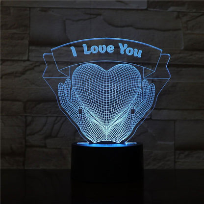 LovelyRLovely 0 LovelyRLovely Gift Hands Holding Love 3D Night Light