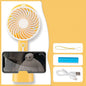 LovelyRLovely 0 Yellow / 2500 mAh / 1 style LovelyRLovely USB Charging Handheld Mini Fan