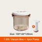 LovelyRLovely 1.05L with Hand Pump LovelyRLovely Large Capacity Food Vacuum Storage Box with Vacuum Pump