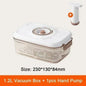 LovelyRLovely 1.2L with Hand Pump LovelyRLovely Large Capacity Food Vacuum Storage Box with Vacuum Pump