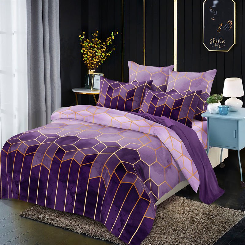 LovelyRLovely 100W Super Fast Charging Car Cigarette L 1purple / 135X200cm LovelyRLovely Three-piece Simple Flower Bedding Set