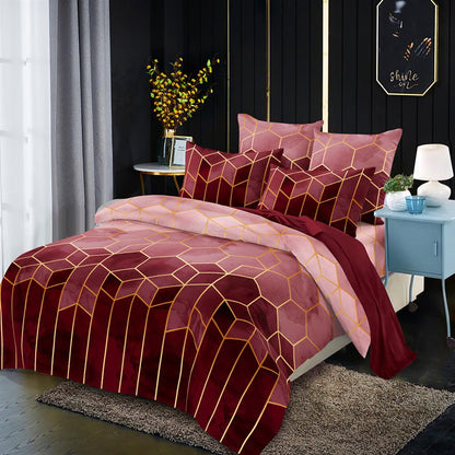 LovelyRLovely 100W Super Fast Charging Car Cigarette L 1Wine red / 135X200cm LovelyRLovely Three-piece Simple Flower Bedding Set