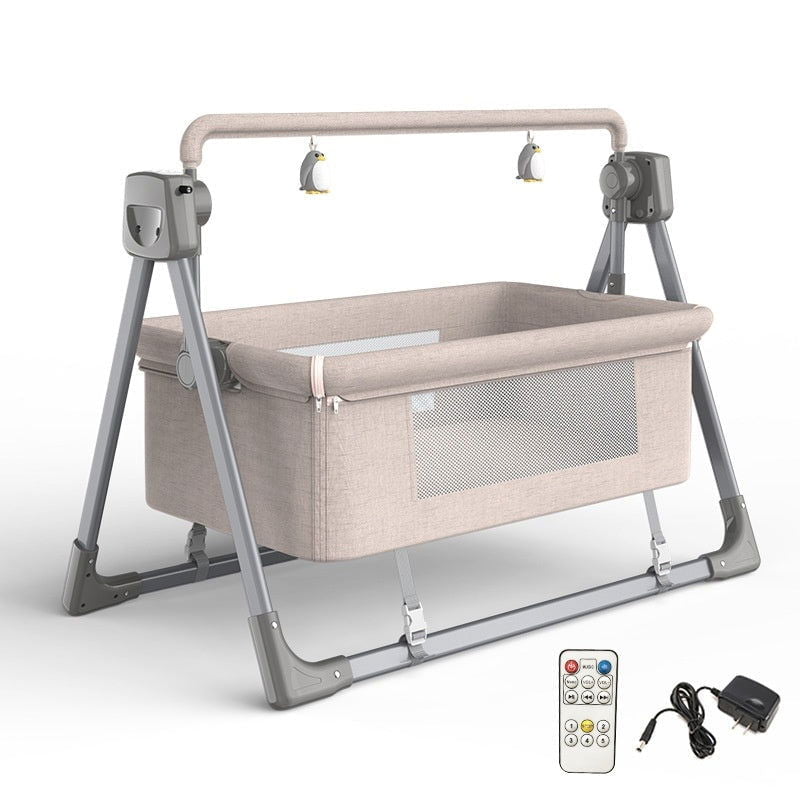 LovelyRLovely 100W Super Fast Charging Car Cigarette L Khaki / EU Infant Multi-function Intelligent Electric Cradle