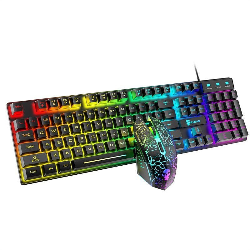 LovelyRLovely 100W Super Fast Charging Car Cigarette L LovelyRLovely Kuiying T6RGB Luminous Keyboard And Mouse Set