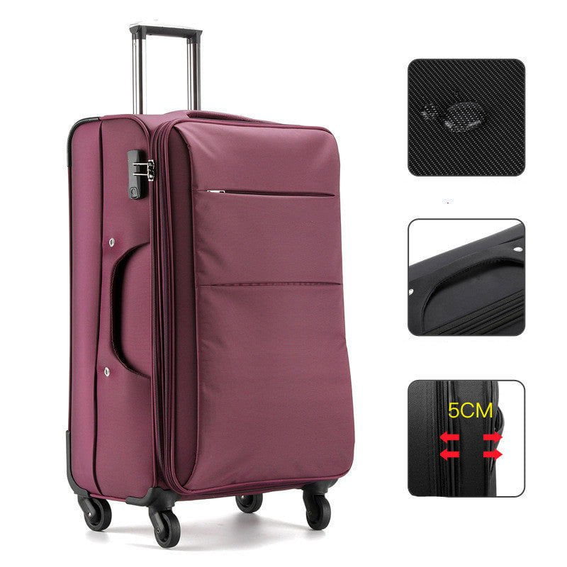 LovelyRLovely 100W Super Fast Charging Car Cigarette L Rich purple waterproof / 18inch LovelyRLovely Large Capacity Password Luggage