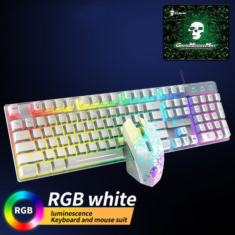 LovelyRLovely 100W Super Fast Charging Car Cigarette L White RGB LovelyRLovely Kuiying T6RGB Luminous Keyboard And Mouse Set