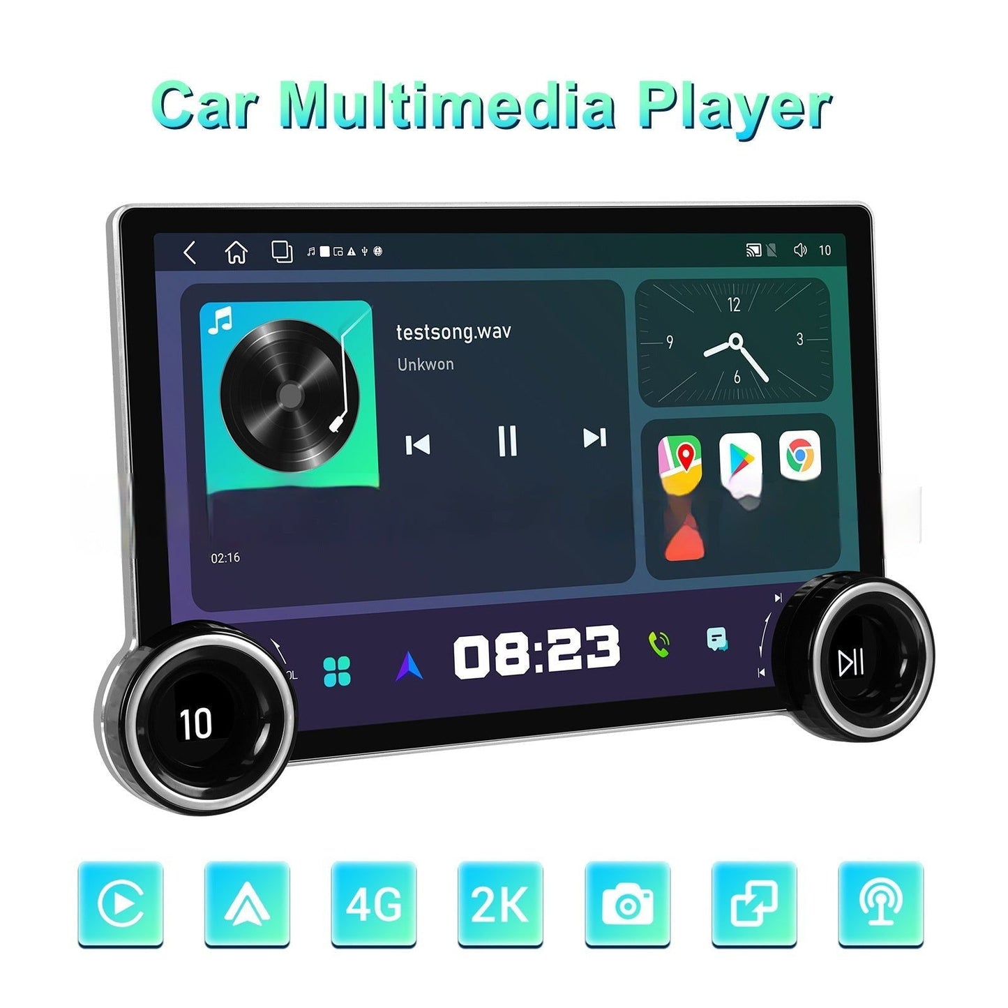 LovelyRLovely 118-inch Double Knob Player Official Standard / 11.8inch dual knob 11.8inch Wireless Android Navigation Double Knob Player