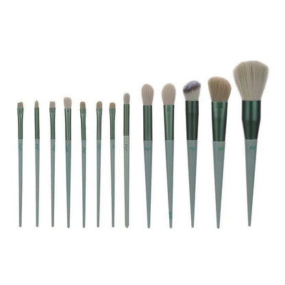 LovelyRLovely 13Pcs Makeup Brush Set Make Up Concealer 13 Green Opp Bags LovelyRLovely 13Pcs Makeup Brush Set