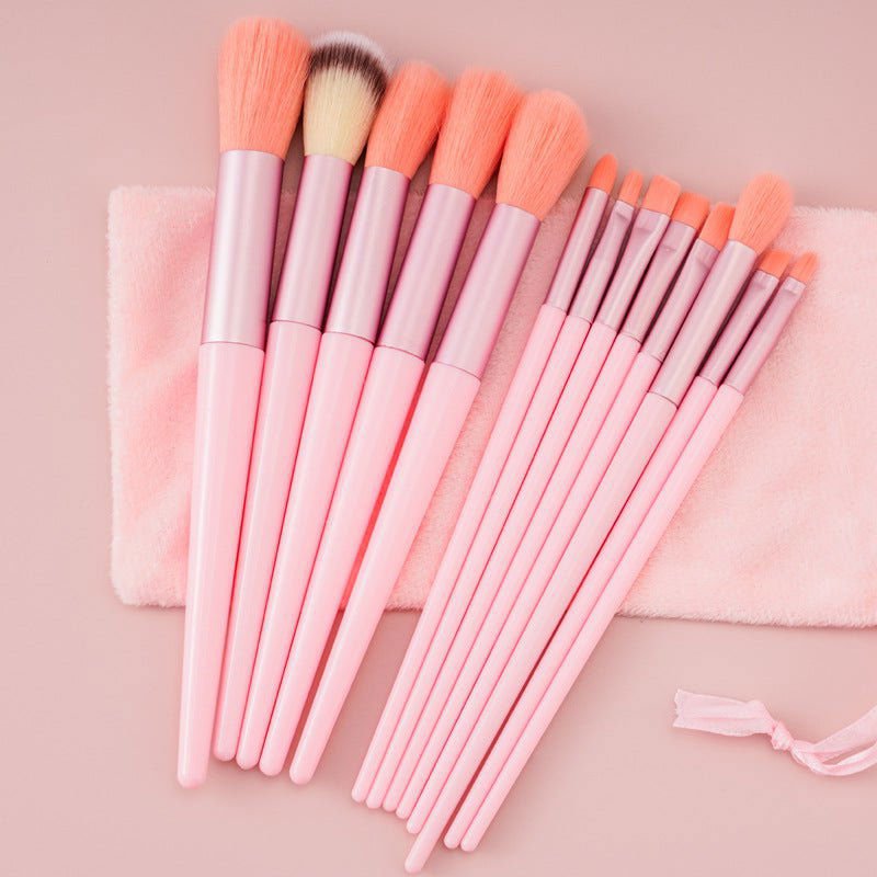 LovelyRLovely 13Pcs Makeup Brush Set Make Up Concealer Pink LovelyRLovely 13Pcs Makeup Brush Set