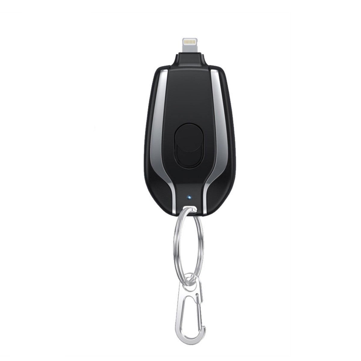 LovelyRLovely 1500mAh Mini Power Emergency Pod Keychai Black / For IPhone LovelyRLovely 1500mAh Mini Power Emergency Pod Keychain Charger