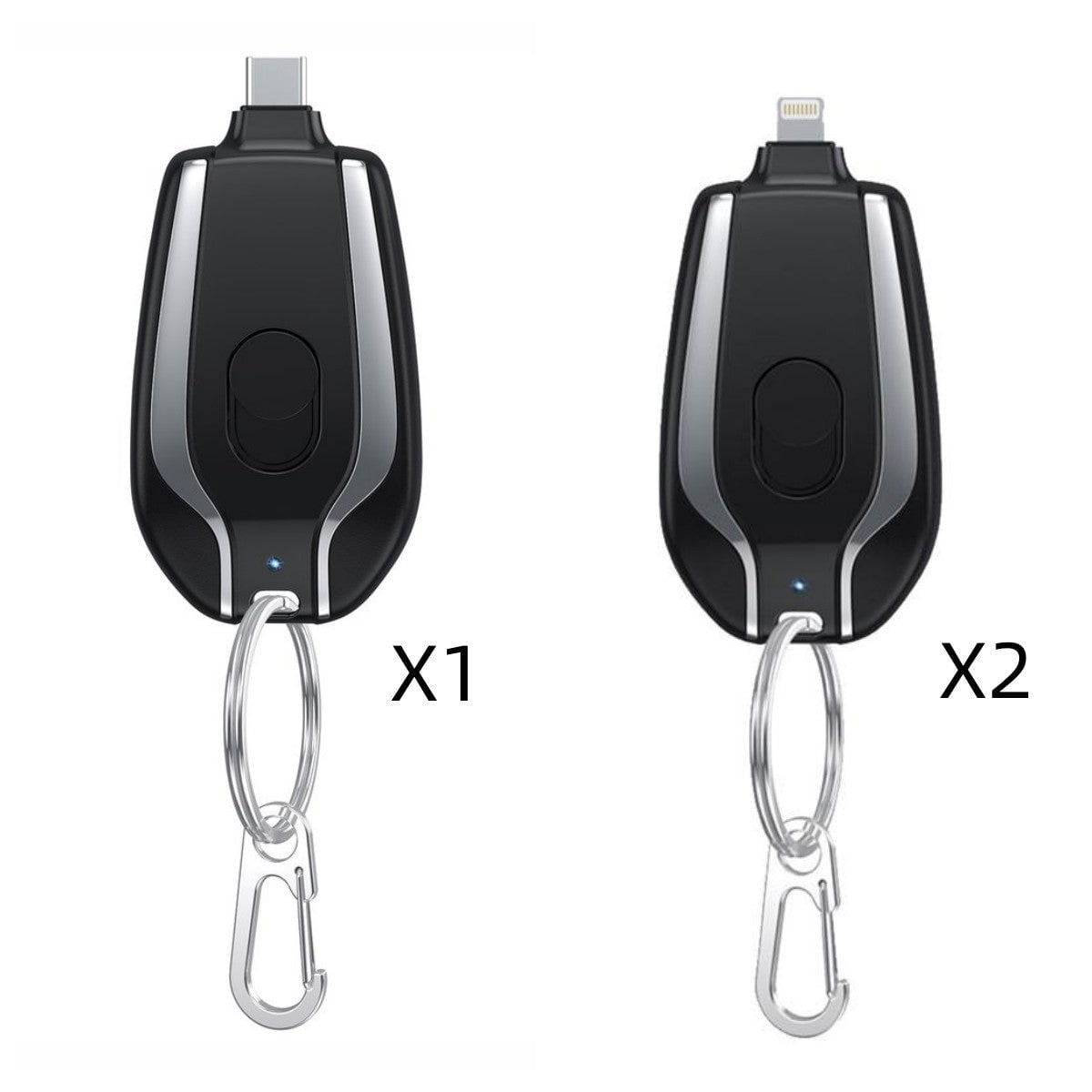 LovelyRLovely 1500mAh Mini Power Emergency Pod Keychai Bundle22 / Set LovelyRLovely 1500mAh Mini Power Emergency Pod Keychain Charger