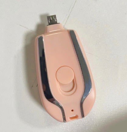 LovelyRLovely 1500mAh Mini Power Emergency Pod Keychai Pink / Android LovelyRLovely 1500mAh Mini Power Emergency Pod Keychain Charger