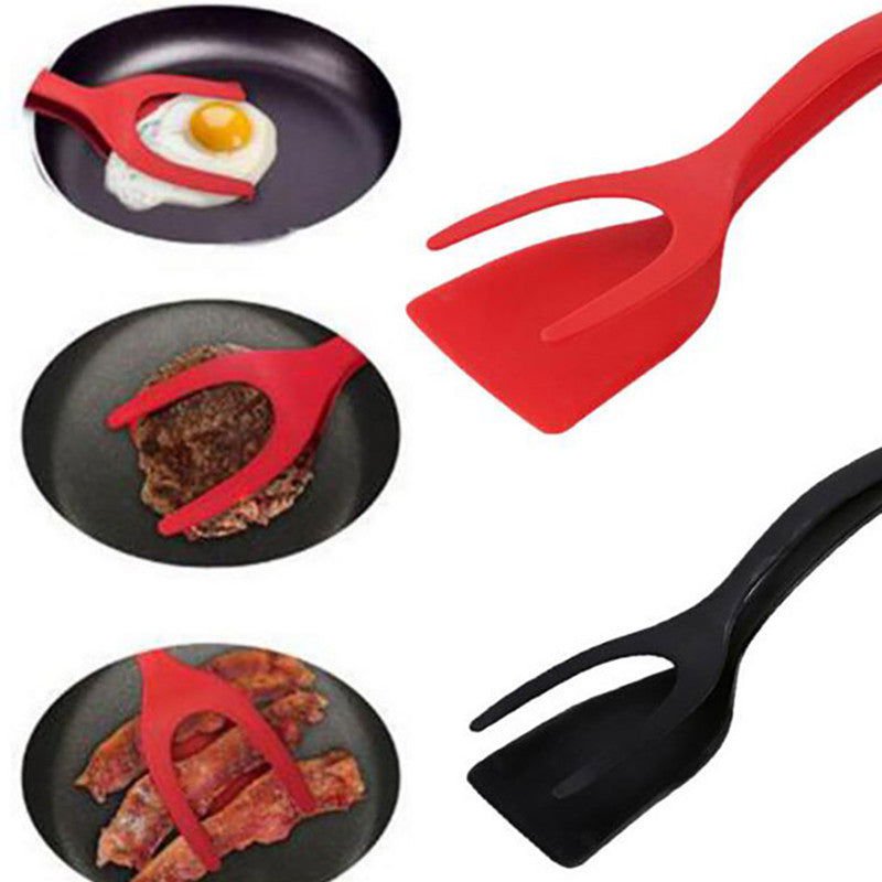 LovelyRLovely 2 In 1 Grip And Flip Tongs Egg Spatula LovelyRLovely 2 In 1 Grip And Flip Tongs Egg Spatula