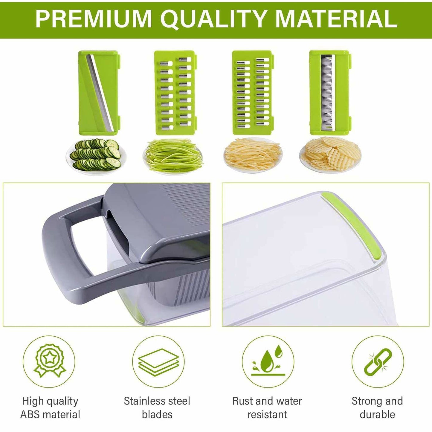 LovelyRLovely 2 In 1 Manual Vegetable Chopper LovelyRLovely 12 In 1 Manual Vegetable Food Chopper