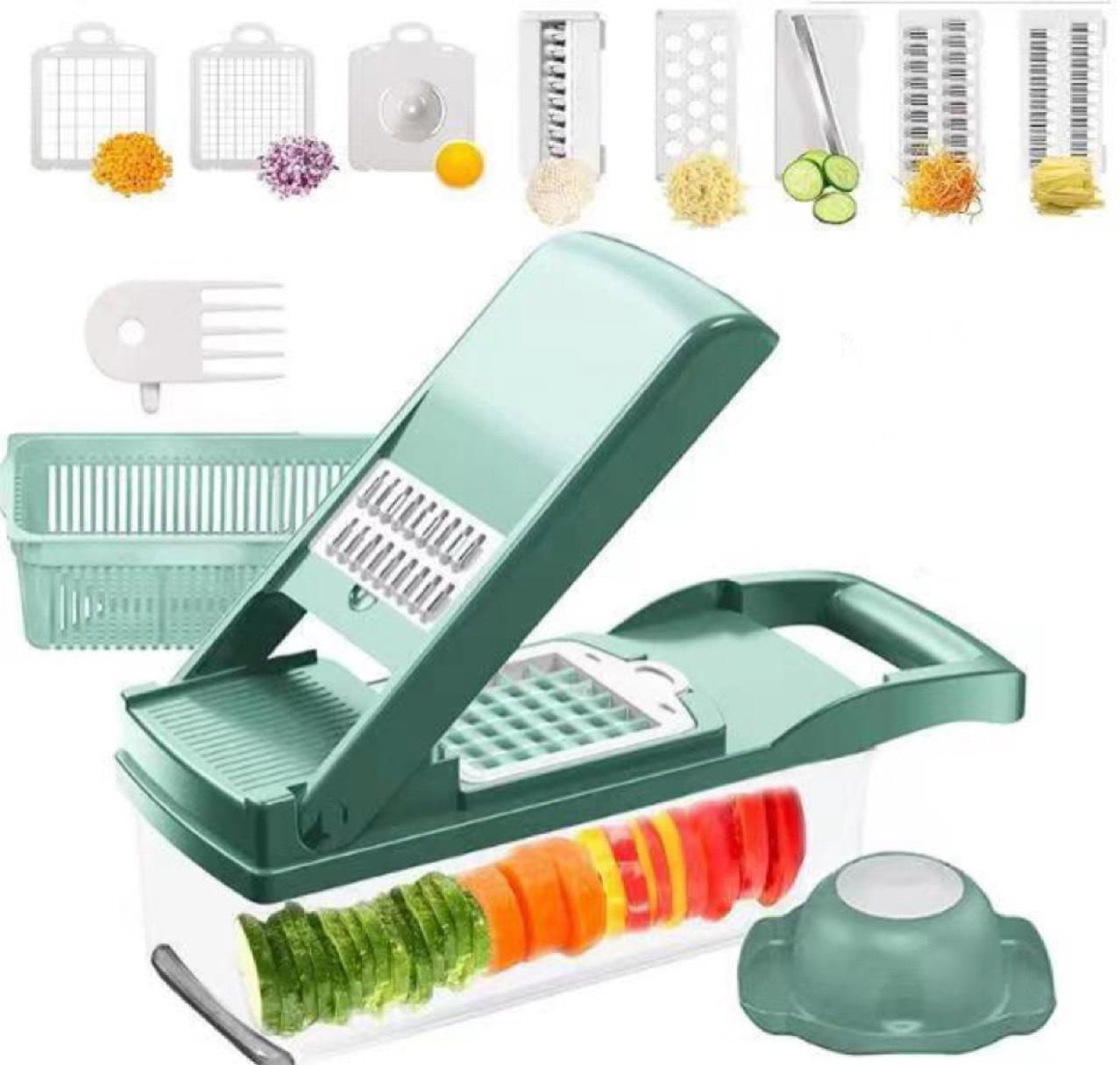 LovelyRLovely 2 In 1 Manual Vegetable Chopper LovelyRLovely 12 In 1 Manual Vegetable Food Chopper