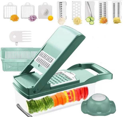 LovelyRLovely 2 In 1 Manual Vegetable Chopper LovelyRLovely 12 In 1 Manual Vegetable Food Chopper