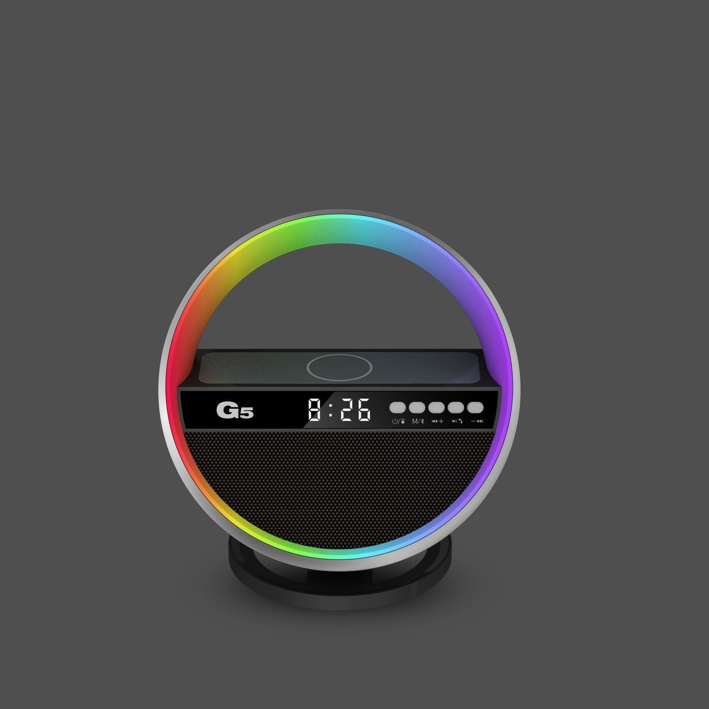 LovelyRLovely 2024 New Multifunction RGB Night Light W Black LovelyRLovely Multifunctional Bluetooth Speaker/ Wireless Charger