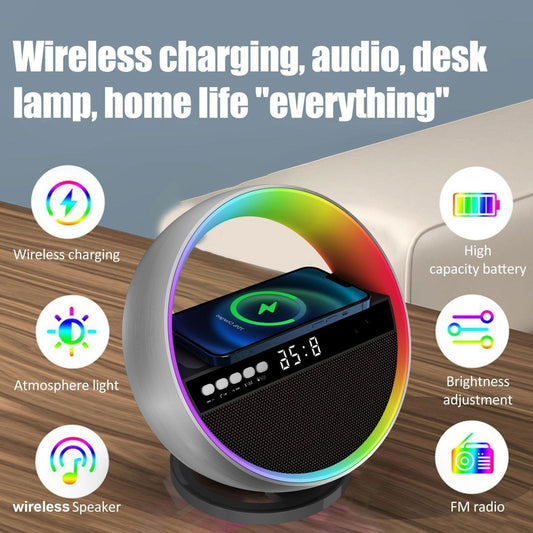 LovelyRLovely 2024 New Multifunction RGB Night Light W LovelyRLovely Multifunctional Bluetooth Speaker/ Wireless Charger