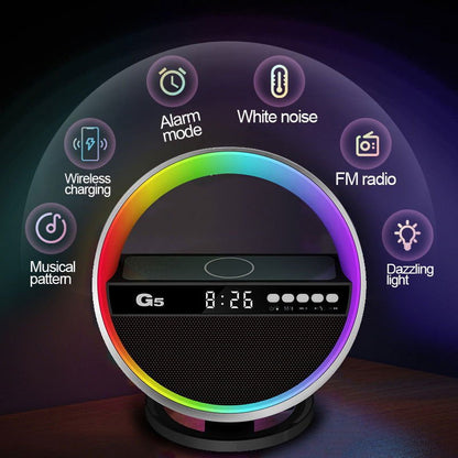 LovelyRLovely 2024 New Multifunction RGB Night Light W LovelyRLovely Multifunctional Bluetooth Speaker/ Wireless Charger