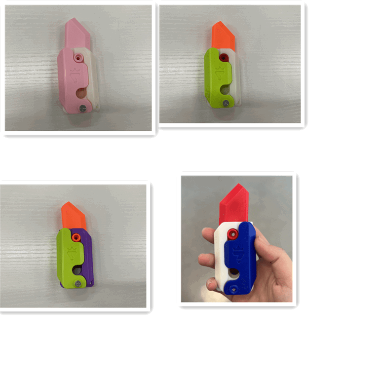 LovelyRLovely 4color Set LovelyRLovely 3D Printing Gravity Cub Small Radish Knife  Model