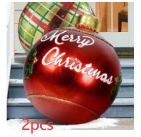 LovelyRLovely 60M PVC Outdoor Christmas Ornament Ball Christmas / 2PCS / 60cm 60M PVC Outdoor Christmas Ornament Ball