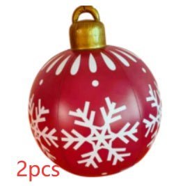 LovelyRLovely 60M PVC Outdoor Christmas Ornament Ball Purple / 2PCS / 60cm 60M PVC Outdoor Christmas Ornament Ball