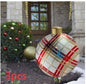 LovelyRLovely 60M PVC Outdoor Christmas Ornament Ball Red grids2 / 3PCS / 60cm 60M PVC Outdoor Christmas Ornament Ball