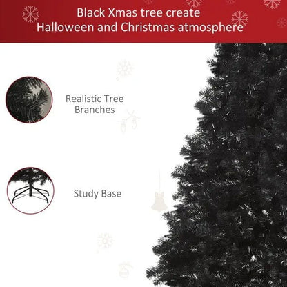 LovelyRLovely 7ft Realistic Artificial 1346 Tips Chris Black 7ft Realistic Artificial 1346 Tips Christmas Tree