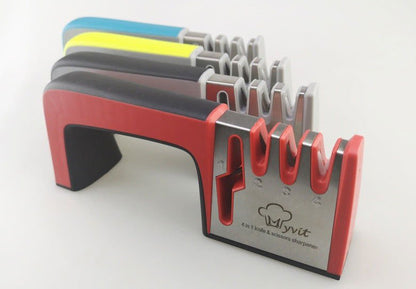 LovelyRLovely A Four-in-one Family Uses A Sharpener To LovelyRLovely A Grade Four-in-one Kitchen Knife Sharpener