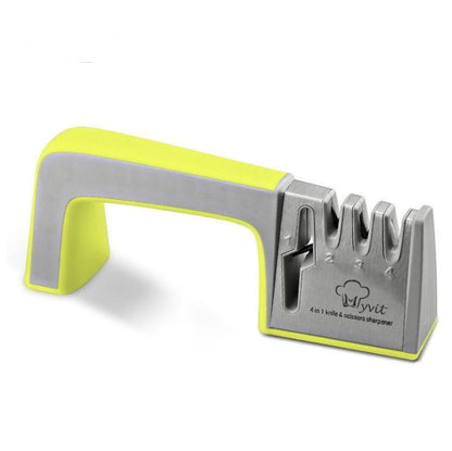 LovelyRLovely A Four-in-one Family Uses A Sharpener To Yellow green LovelyRLovely A Grade Four-in-one Kitchen Knife Sharpener