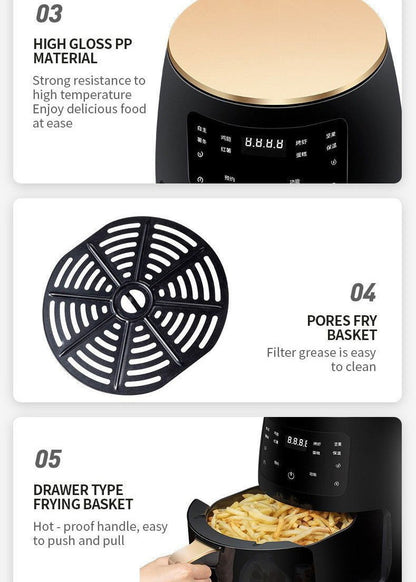 LovelyRLovely Air Fryer Smart Touch Home Electric Frye LovelyRLovely Smart Touch Electric Air Fryer