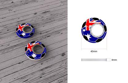 LovelyRLovely AU / 1pc LovelyRLovely Anti-Anxiety Football Fidget Spinner Keychain