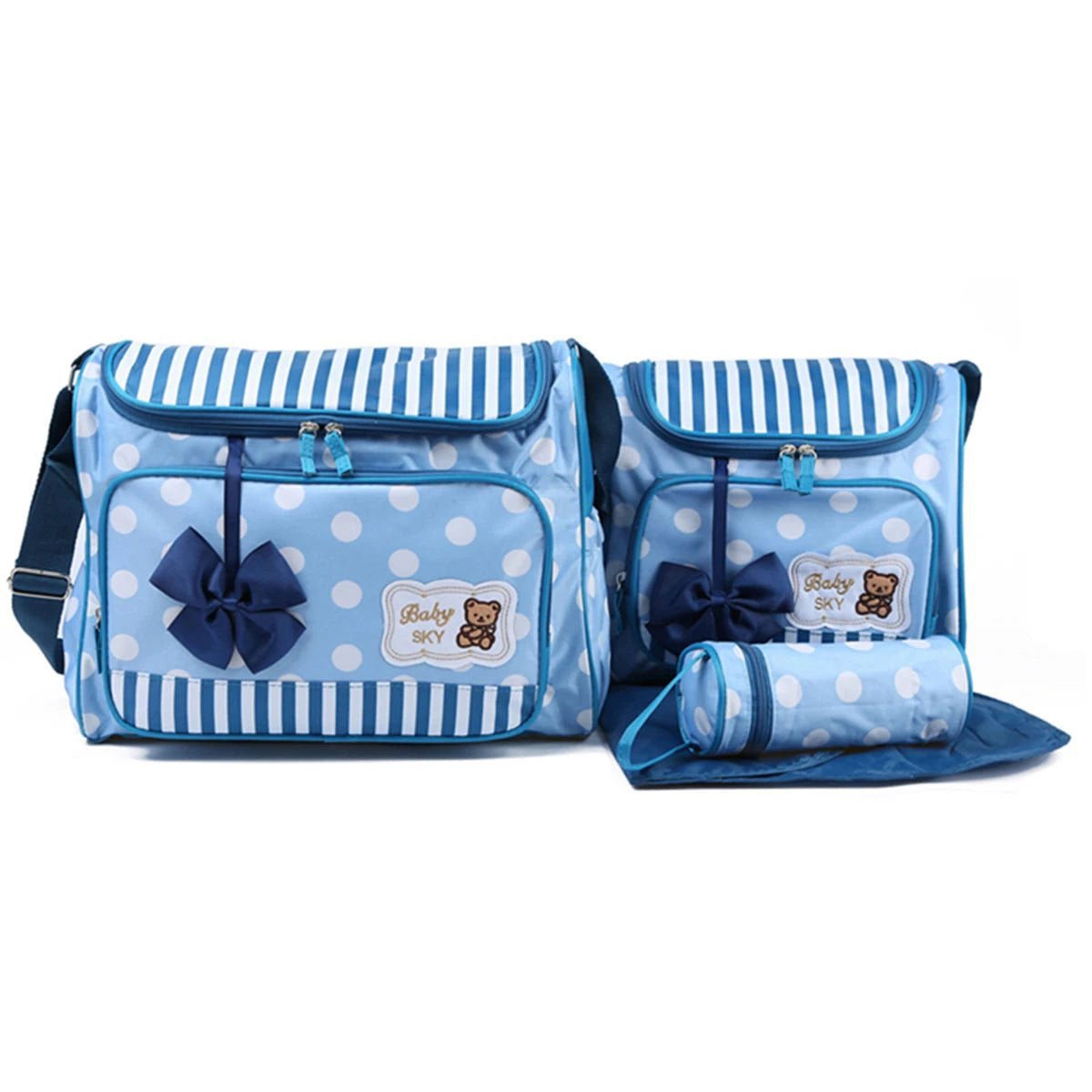 LovelyRLovely baby bag Blue LovelyRLovely Four Piece Large Capacity Mommy Bag