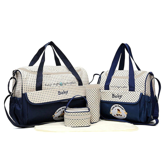 LovelyRLovely baby bag DEEP BLUE LovelyRLovely Five-piece Mommy Baby Bag Set