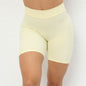 LovelyRLovely Back Waist Deep V-shaped Wrinkle Tight Y Custard / L LovelyRLovely Deep V-shaped Wrinkle Tight Yoga Shorts