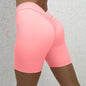 LovelyRLovely Back Waist Deep V-shaped Wrinkle Tight Y Wild Peach / L LovelyRLovely Deep V-shaped Wrinkle Tight Yoga Shorts