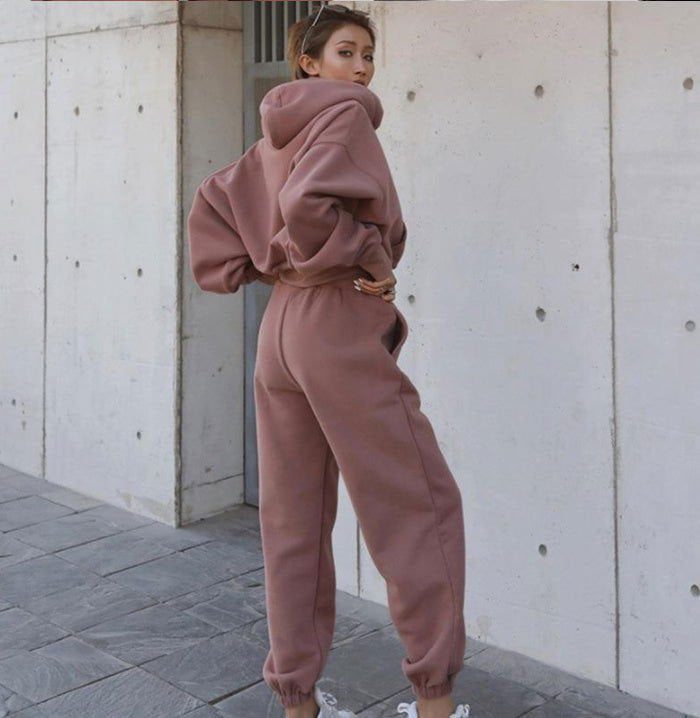 LovelyRLovely Bean Paste / L LovelyRLovely Women's Casual Hoodie Suit