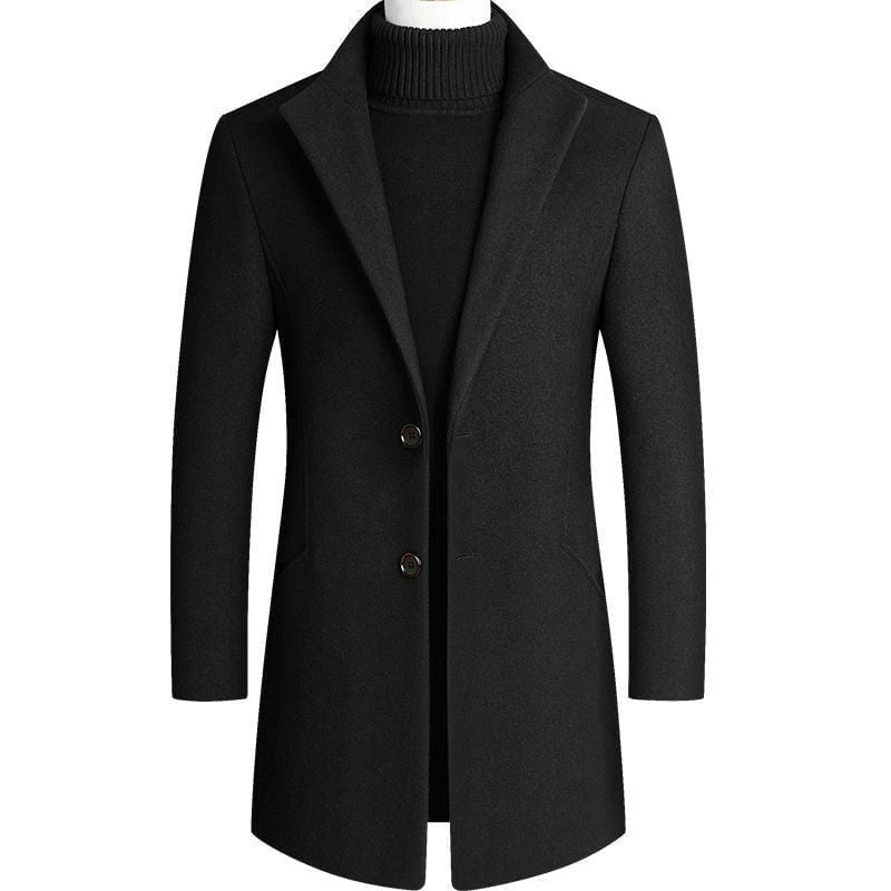 LovelyRLovely Black / 3XL LovelyRLovely Men's Wool Coat