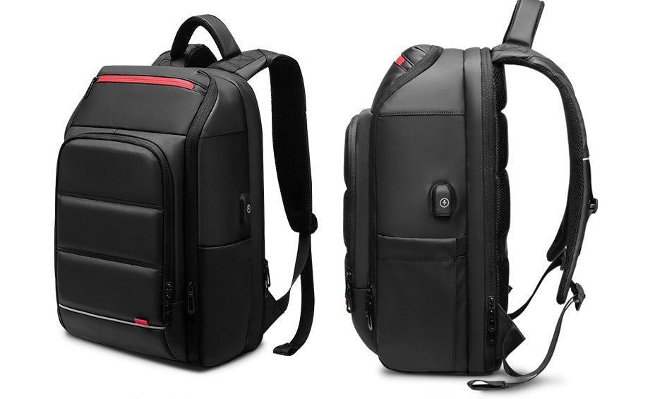 LovelyRLovely Black LovelyRLovely Multifunctional Waterproof Backpack (w) External USB Charge Port