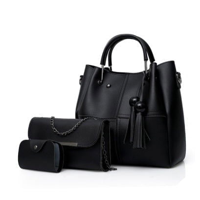 LovelyRLovely black LovelyRLovely Women's Three-piece Messenger Bag Set