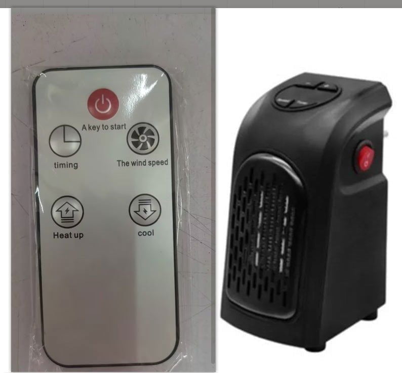 LovelyRLovely Black with remote control / AU LovelyRLovely Portable Winter Air Heater Fan