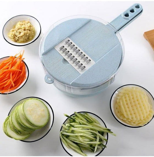 LovelyRLovely Blue / 1pc LovelyRLovely 8 In 1 Mandoline  Vegetable Slicer