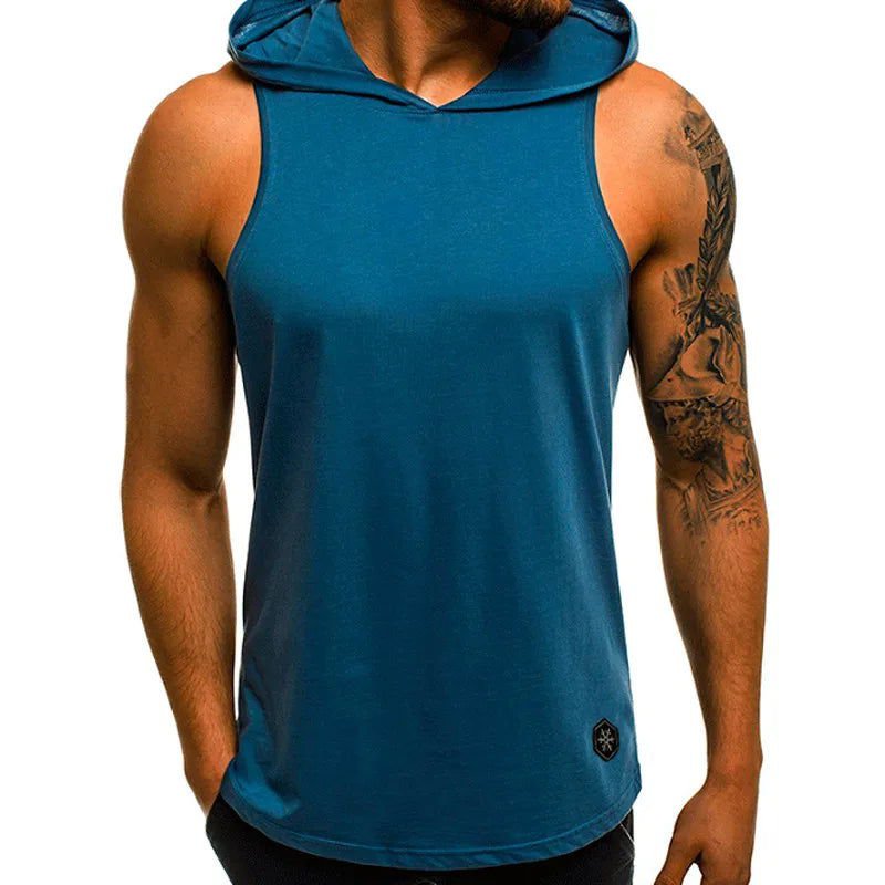 LovelyRLovely Blue / M LovelyRLovely  Men's Sleeveless Hoodie