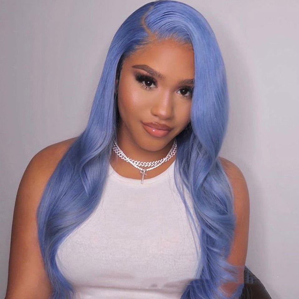 LovelyRLovely Body Wave Human Hair Lace Front Wigs Blue / 12inches 150density LovelyRLovely Body Wave Human Hair Lace Front Wigs