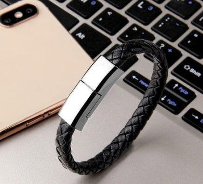 LovelyRLovely Bracelet Charger USB Charging Cable Black 3pcs / Android interface / 20cm LovelyRLovely New Bracelet  USB Charging Cable