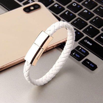 LovelyRLovely Bracelet Charger USB Charging Cable White / Android interface / 20cm LovelyRLovely New Bracelet  USB Charging Cable